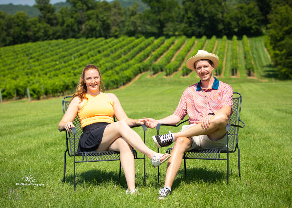couple at winery