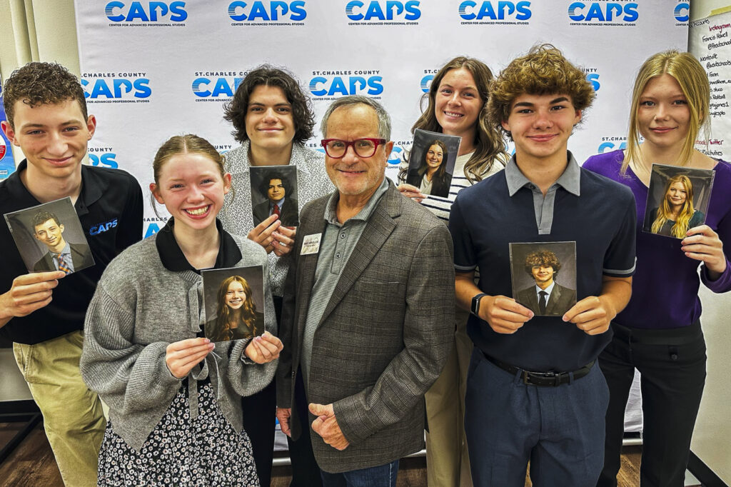High School Students with Instructor