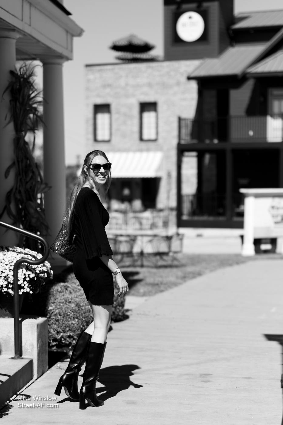 woman on street